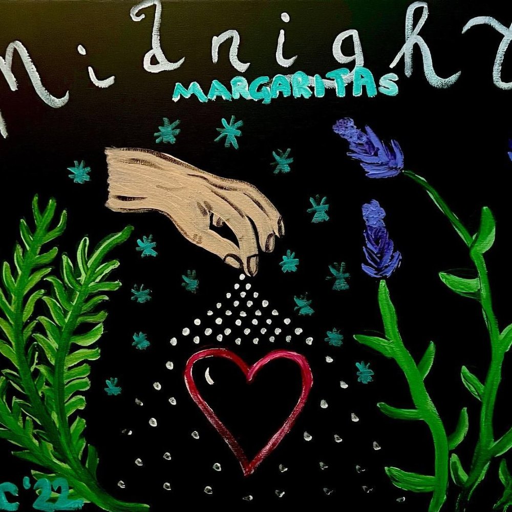 Original 16x20 Canvas Painting - Midnight Margaritas Practical Magic - Picture 1 of 1